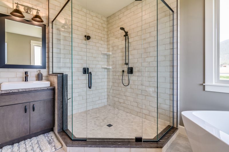 Frosted Glass Shower Enclosure